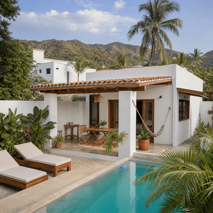Santa Marta Caribbean pool casita exterior
