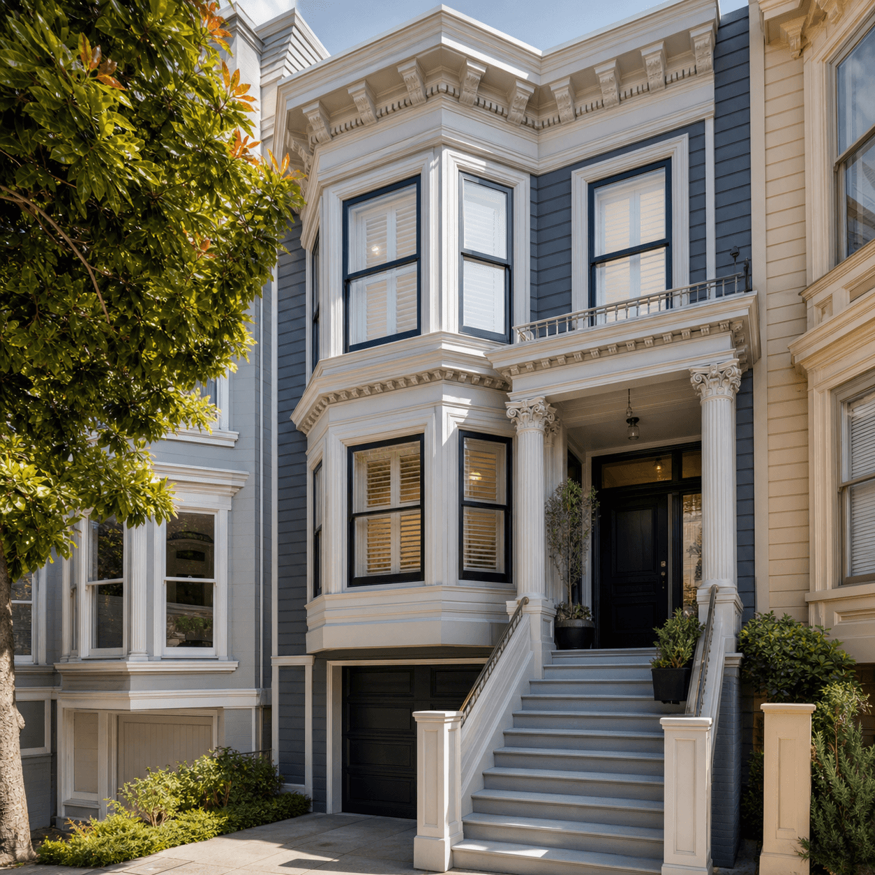 San Francisco Victorian apartment exterior