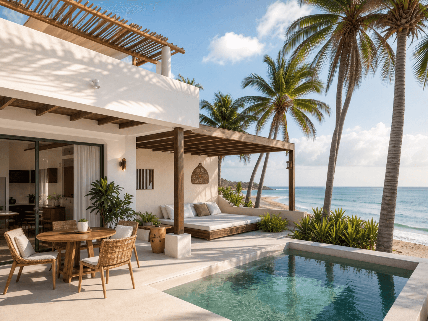 Puerto Escondido pool villa exterior